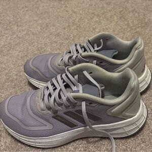 Adidas Periwinkle and Gray Athletic Sneakers